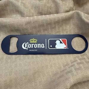 CORONA x MLB Metall Bier Flaschenöffner lizenziert blau Baseball Logo offiziell NEU - Bild 1 von 6