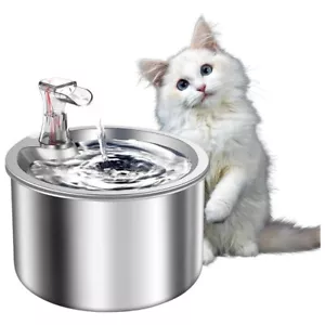 2L/67oz Automatic Dog Dispenser Water Fountain Bowl Multiple Pets Water Fountain - Picture 1 of 8