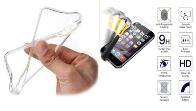 Cover per ASUS ZENFONE Custodia GEL silicone TPU + PELLICOLA vetro TEMPERATO 9H - Immagine 1 di 3