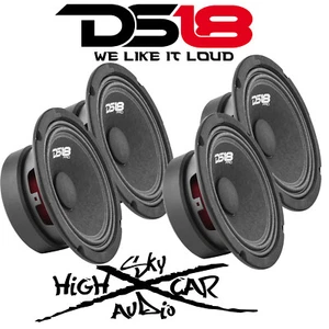 4er-Pack DS18 PRO-GM6.4 6,5" Mitteltöner Lautsprecher 4 Ohm 1920 W Max Mitteltöner Auto Audio - Bild 1 von 4