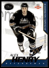 2002-03 PACIFIC CALDER SILVER Alex Henry Rookie /299 Washington Capitals #150