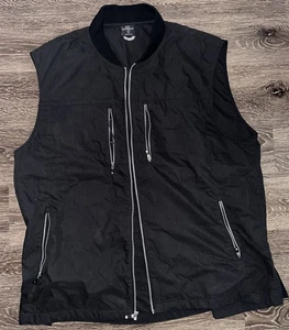 Scottevest  Black Full Zip Men’s Pocket Vest Size 2XL - Picture 1 of 8