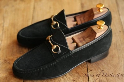 Gucci Negro Gamuza Latón Bit Zapatos Mocasines Para Hombres Reino Unido 9 E EE. UU. 10 UE 43 Foto 1 de 4