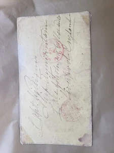Hand Stamped Envelope Cut and 1800's - Picture 1 of 2
