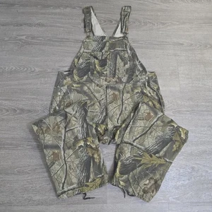 Outfitters Ridge Bib Overalls Mens Large Camo Hunting Unlined Realtree Hardwoods - Picture 1 of 12