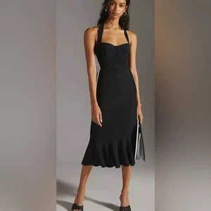 Anthropologie Hutch Halter Corset underwire mermaid pin up Midi Dress Up,size XS - Picture 1 of 16