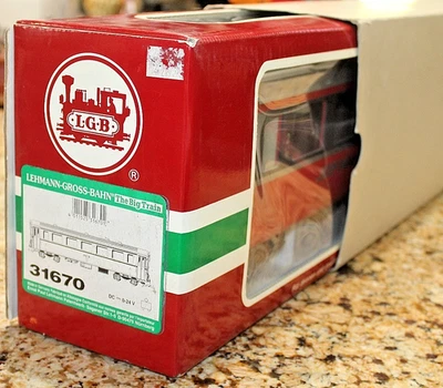 NICE Lehmann LGB 31670 RhB Rhaticshe Bahn 2nd Class PASSENGER COACH~G~VG in Box - Image 1 of 4