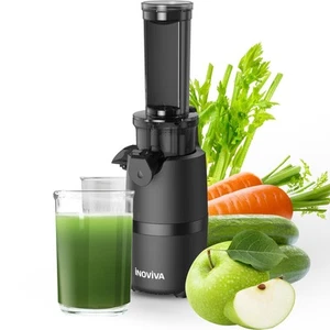 Cold Press Juicer, Masticating Juicer Machines Compact, Slow Juicer with 70 R... - Picture 1 of 8