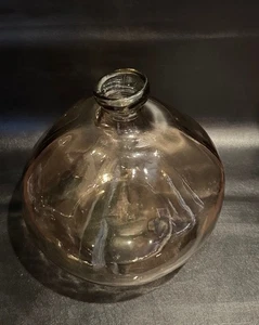 Schwere dekorative Ballonvase braun/mokka 13" hoch Glas - Bild 1 von 4