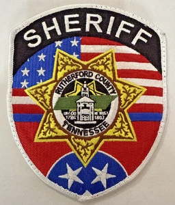 Rocker superior negro Rutherford County Sheriff State Tennessee TN - Imagen 1 de 1