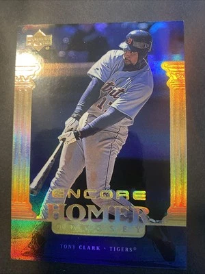 Upper Deck Encore Homer Odyssey 1999 Tony Clark #162 02/125 Detroit Tigers Foto 1 de 2