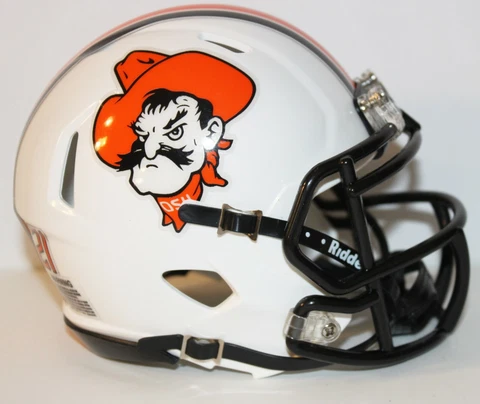 2021 Oklahoma State Cowboys Custom Riddell Mini Helmet vs Missouri State Cover