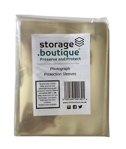 storage.boutique PHOTOGRAPH Protection SLEEVES Acid Free A4 Archive Standard