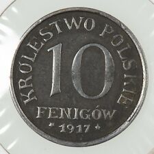 Poland 1917 10 fenigow (1917-1918 occupation coinage, Iron)