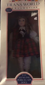 NUEVA MUÑECA DE PORCELANA DISFRAZ INGLÉS 17" TRANS COLECCIÓN MUNDIAL - Imagen 1 de 3