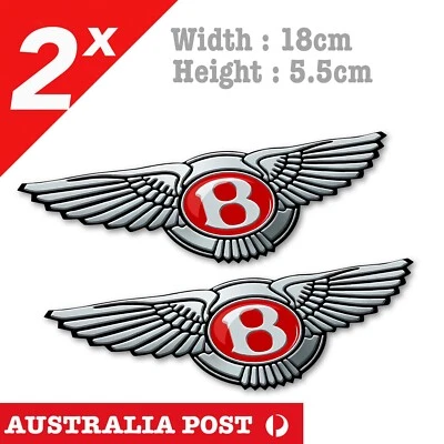 Bentley Motors Logo, Red Badge, Laptop , Car  Decal Stickers - image 1 of 4