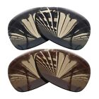 2 Pairs Polarized Replacement Lenses For Oakley Feedback Black Grey And Bronze Brown