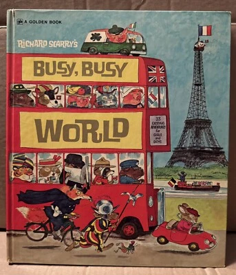 Richard Scarry's Busy Busy World, Big Golden Book Foto 1 de 4