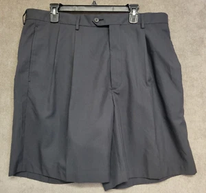 Daniel Cremieux Signature Collection Shorts Mens 40 Gray Black Checks 8" Inseam - Picture 1 of 10