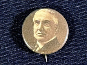 1920 Warren G Harding President Campaign Pinback Button w/ Paper Back Label ~EUC - Picture 1 of 3