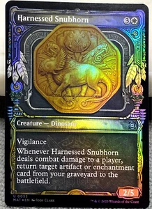 MTG Harnessed Snubhorn March of the Machine: The Aftermath 0053 Foil Uncommon - Picture 1 of 2