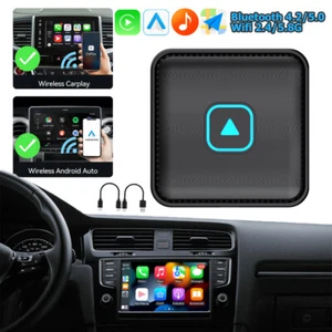 WIFI Wireless Carplay AI box Android Auto Adapter Intelligent Voice Plug and Use - Picture 1 of 10