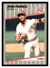 1989 Fleer #162 JOHN FRANCO Cincinnati Reds