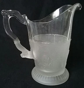 Westward Ho Pioneer Tippecanoe EAPG großer Wasserkrug um 1879 Gillinder & Söhne - Bild 1 von 1