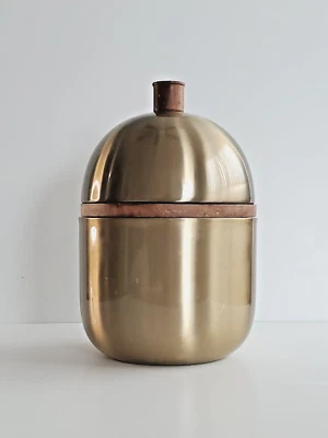 Lenox Cocktail Party BAR TOOL SET Brushed Gold 11.25" Steel/Wood bartender - Image 1 of 4