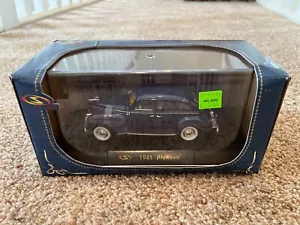 Signature Models 1941 Plymouth Blue Coupe Car Unused in BOX - Picture 1 of 4