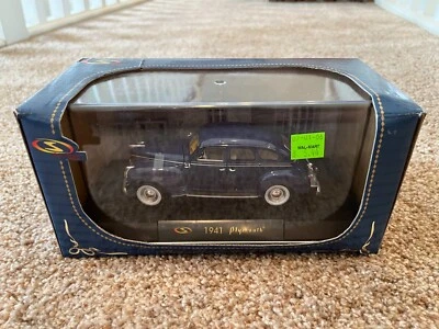 Signature Models 1941 Plymouth Blue Coupe Car Unused in BOX - Image 1 of 4