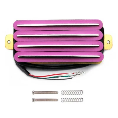 Pastillas de guitarra eléctrica Humbucker Hot Rail rieles cuádruples cuatro hojas imán cerámica Foto 1 de 4