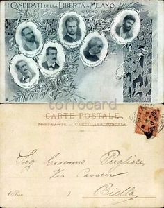 POLITICA SOCIALISMO-CANDIDATI DELLA LIBERTA' MILANO 1900-C36-84 - Picture 1 of 1
