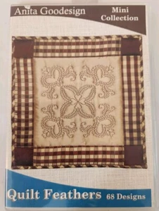 Anita Goodesign Mini Collection Quilt Feathers 68 Designs Embroidery CD - Picture 1 of 4