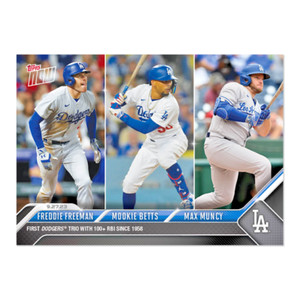 2023 MLB TOPPS NOW Card #926 Freeman/Max Muncy/Mookie Betts Print Run = 1396