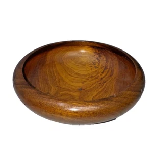 Vintage 6” Mid Century Modern Turned Wooden Bowl - Picture 1 of 9