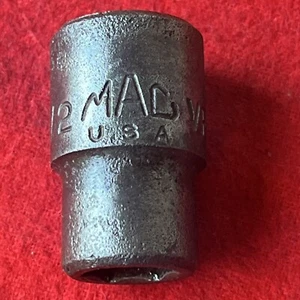 MAC TOOLS VP166 1/2", 1/2" DRIVE SHALLOW IMPACT SOCKET 6 PT - USA (k40) - Picture 1 of 6