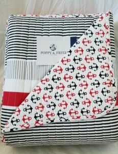 3 pc Poppy & Fritz Anchor King Quilt & Shams Set NIP - Picture 1 of 10
