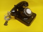 alt Telefon RFT  W38 Bakelit Volkspolizei Rotes Kreuz GLASGLOCKEN vintage 202182