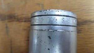 Snap-On Vintage S481-SAE 1-1/2", 1/2" drive, 12-pt, Deep, Socket - Picture 1 of 4