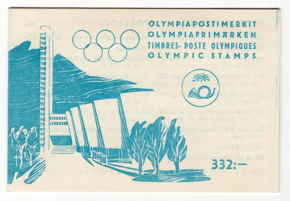 FINLAND 1952 GOOD HELSINKI OLYMPIC GAMES B110-B113 BOOKLET PERFECT MNH - Image 1 of 1