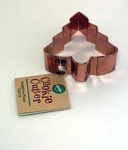Vintage Large Copper Cookie Cutter Holiday Christmas Tree ~3.25" - Picture 1 of 3