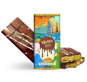 Viral Dubai ORIGINAL Chocolate Bar - Meltz Pistachio & Kunafah Net Weight 192g - Picture 1 of 5