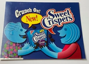 1998 Nabisco CHOCOLATE SWEET CRISPERS SNACK grocery store sign cookies - Picture 1 of 1