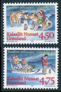 Greenland: 1997 Christmas set, Scott 327-28, Mint NH - Picture 1 of 1
