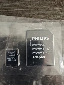 PHILIPS Micro Card SD 128GB And Carrier - Photo 1 sur 1
