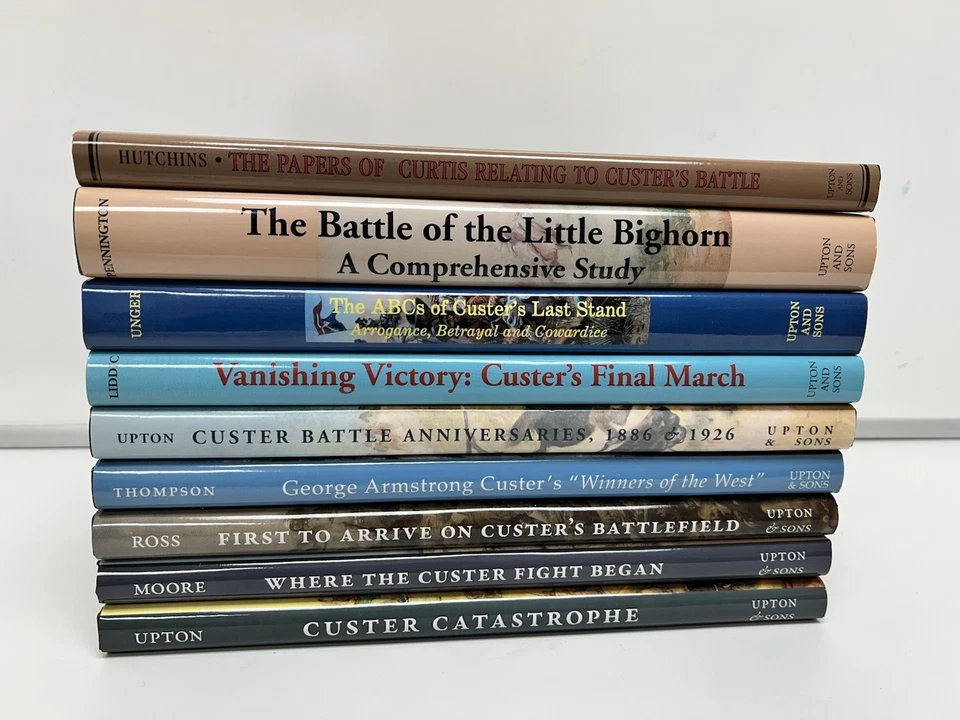 Battle Of Little Big Horn Series 9 Volumes Upton & Son Custer Indian War History Foto 1 de 4