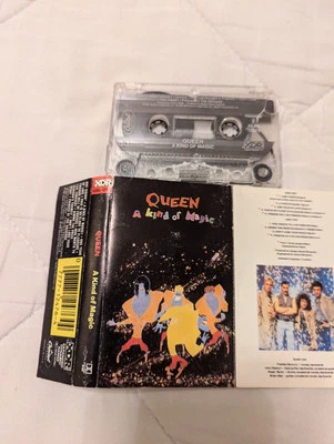 Queen A Kind of Magic Cassette With Lyrics No Case UNTESTED Broken READ 1986 - Image 1 of 4