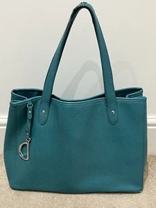 Ralph Lauren Teal Green Tote Shoulder Shopper Handbag - Picture 1 of 16