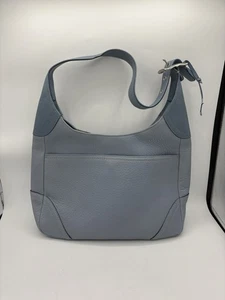De colección ~ Bolso de Hombro COACH Hobo F10686 Cartera de Cuero Azul Claro ~ Usado - Imagen 1 de 10